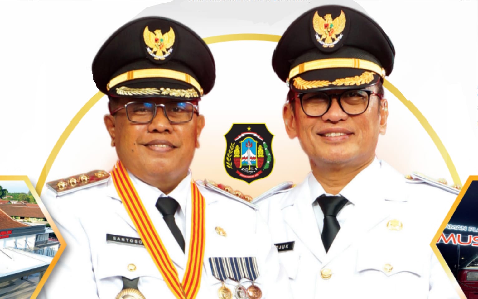 Wali Kota Blitar Santoso dan Wakil Wali Kota Tjutjuk Sunario