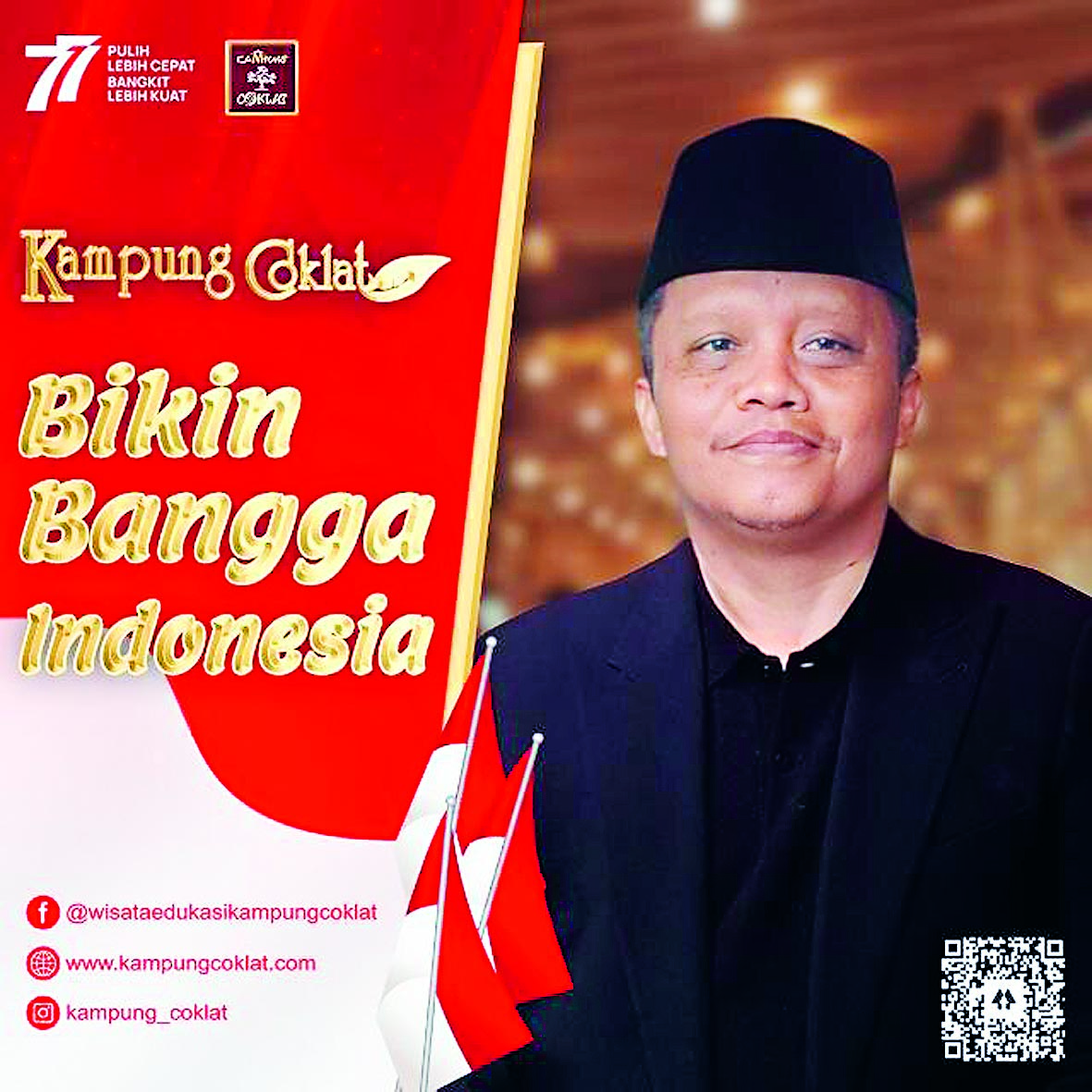 KHOLID MUSTOFA Owner Wisata Edukasi dan Kuliner Kampung Coklat
