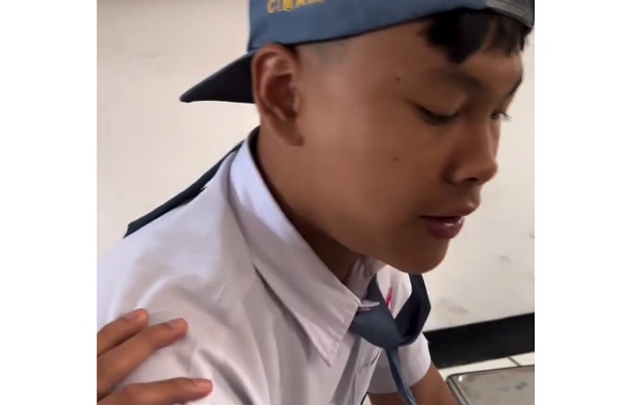 Screnshoot dari video siswa SMA yang melakukan