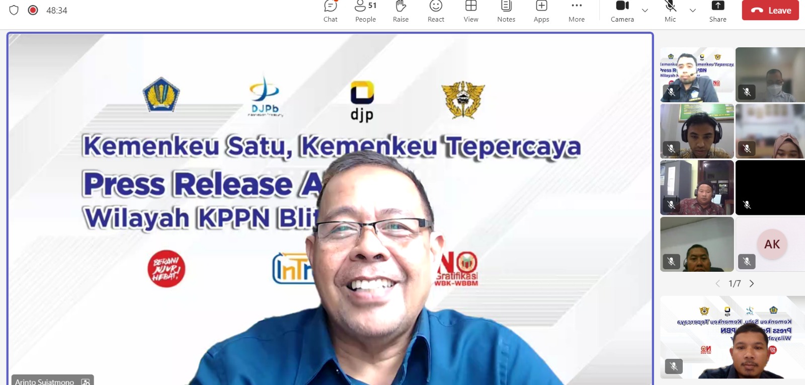 Kepala KPPN Blitar, Arinto Sujatmono