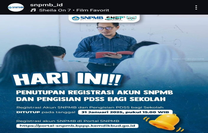 SEGERA: Jadwal dan pegistrasi akun SNPMB 2025 telah muncul bisa sebagai panduan masuk ke PTN.