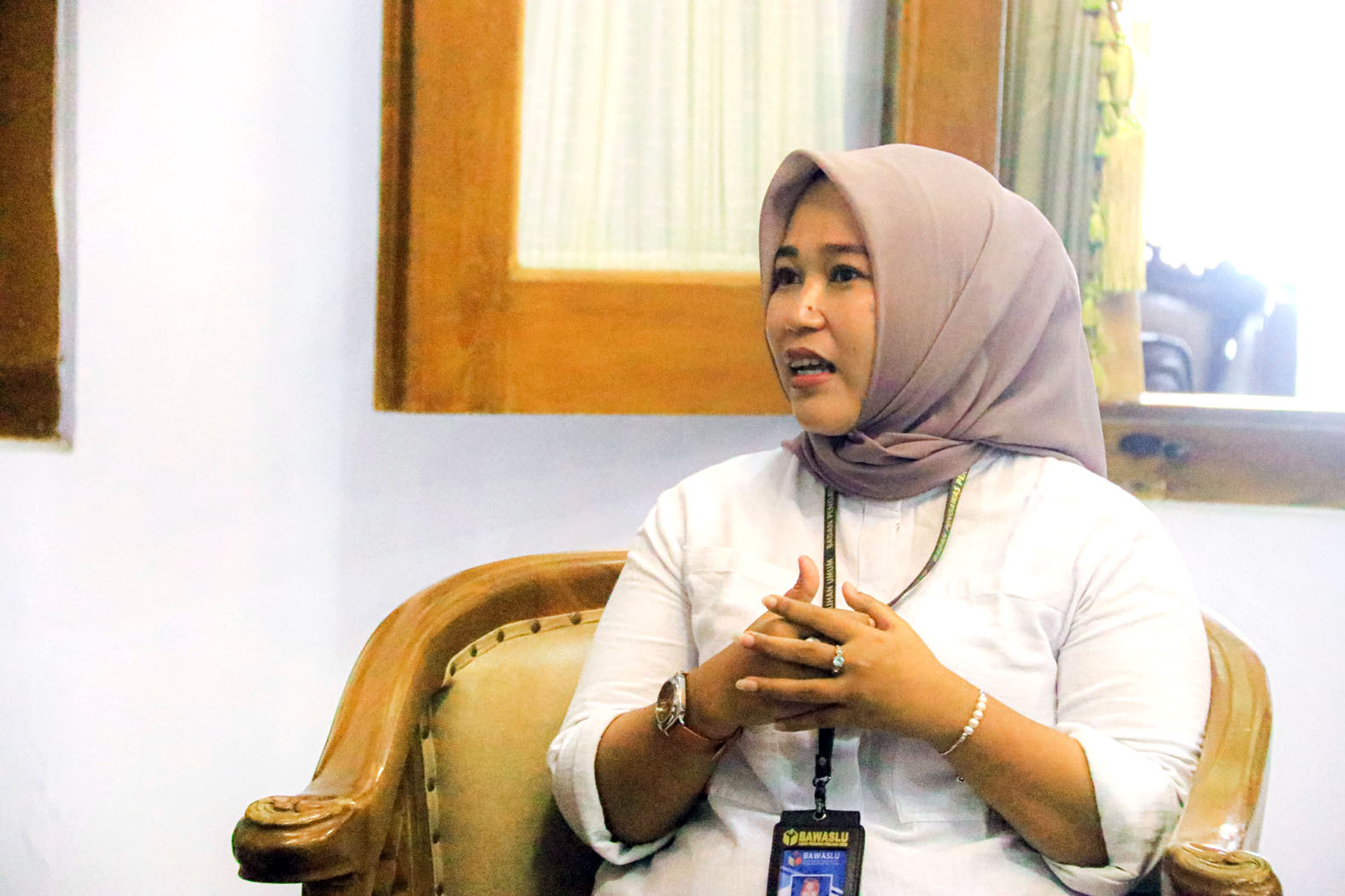 Ketua Badan Pengawas Pemilu (Bawaslu) Kabupaten Blitar, Nur Ida Fitria.