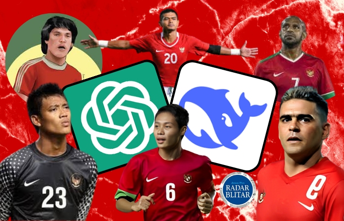 LEGENDA : Ilustrasi foto-foto pemain terbaik Timnas versi Kecerdasan Buatan