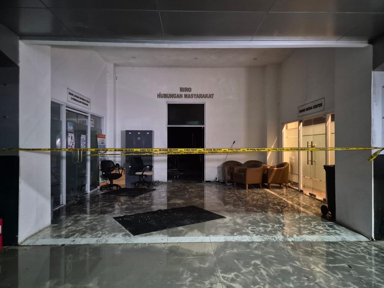 Ruangan BIRO Humas ATR/BPN yang terbakar sudah berhasil dipadamkan