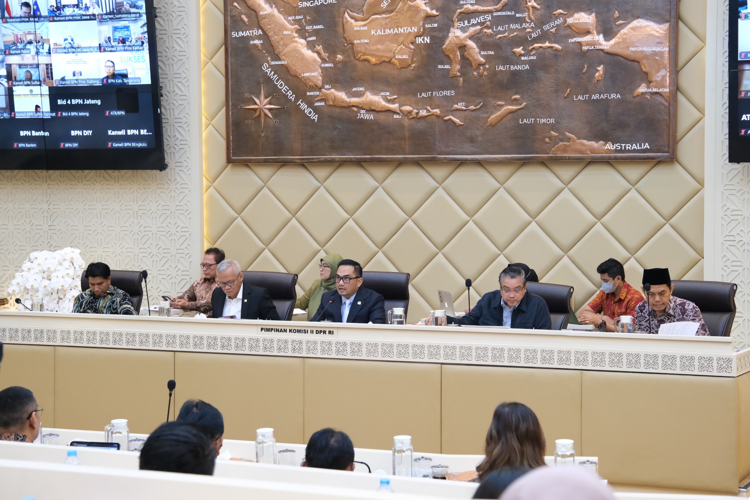 Kementerian ATR/BPN dalamrapat kerja bersama Komisi II DPR RI