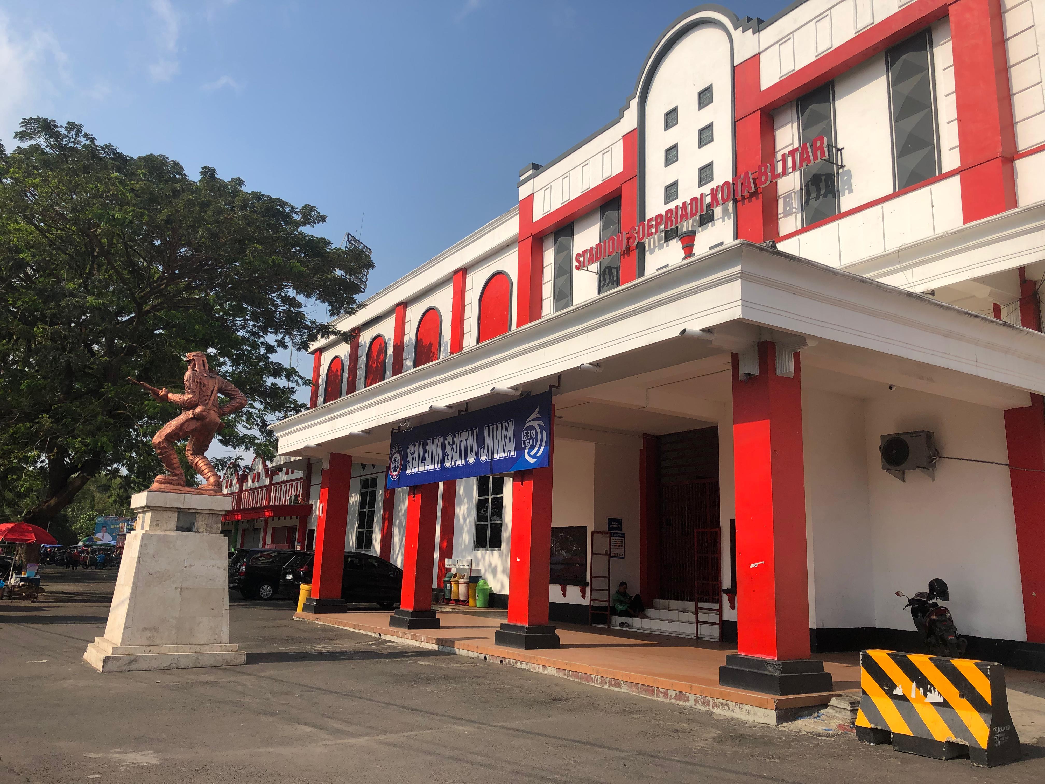 Stadion Soeprijadi Kota Blitar yang menjadi homebase Arema FC di BRI Liga 1 musim 2024-2025.