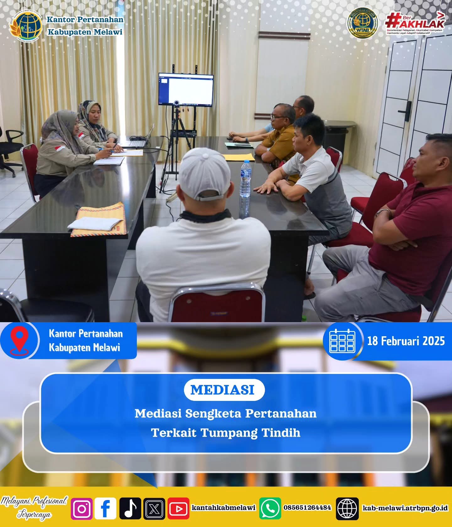 Mediasi Sengketa Pertanahan Terkait Tumpang Tindih