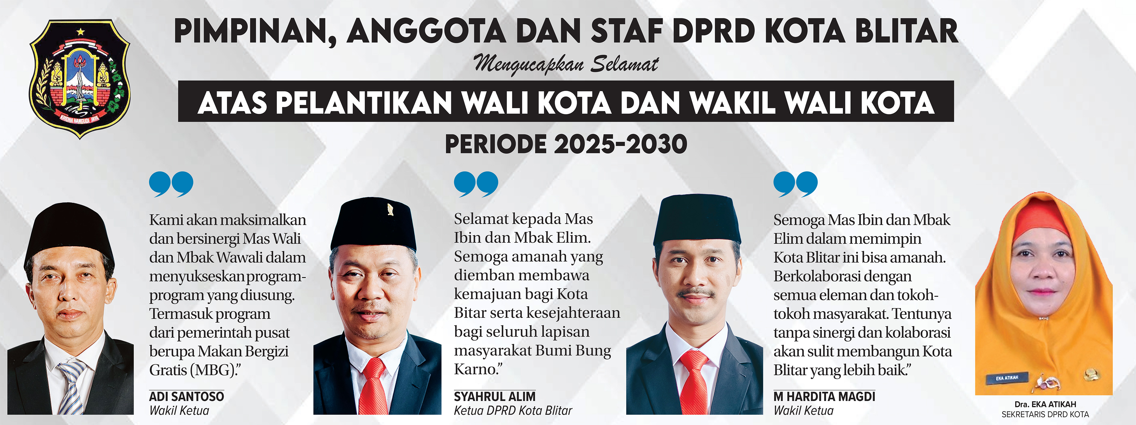 DPRD Kota Blitar siap mendukung Blitar Kota SAE.