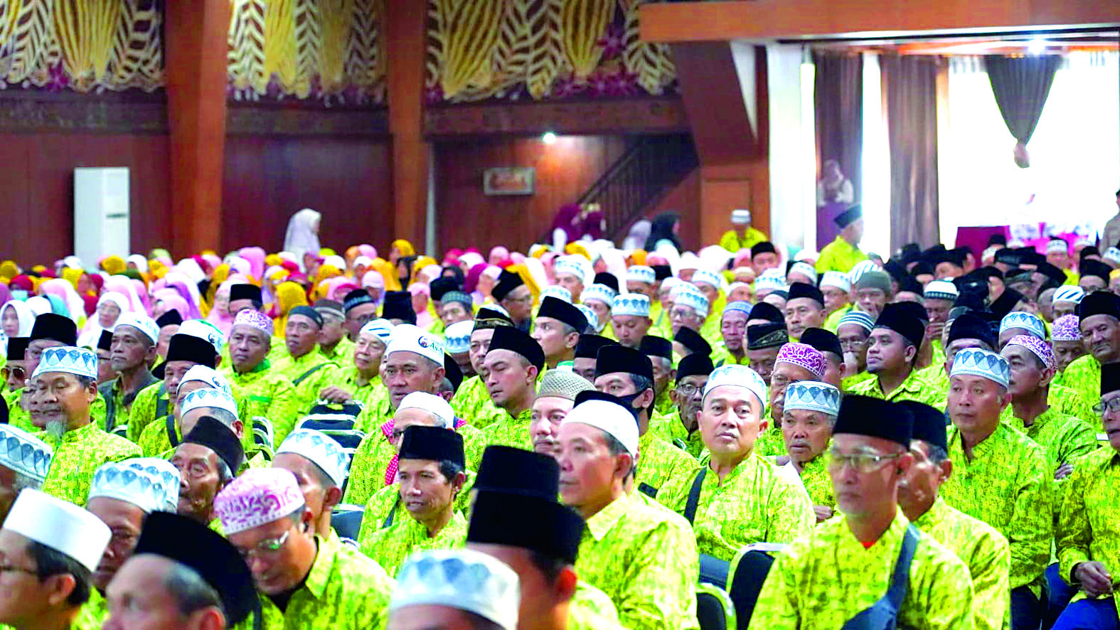 KHUSYUK: CJH melakukan manasik haji sebagai bagian dari persiapan ibadah ke Tanah Suci
