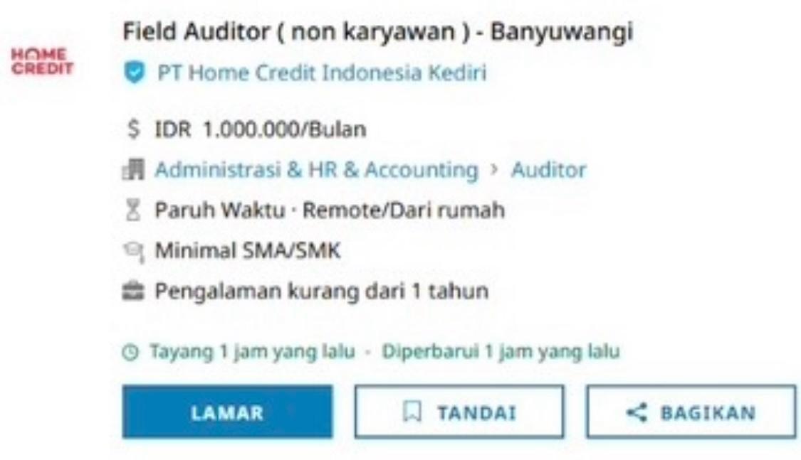 lowongan kerja remote yang terbuka untuk lulusan baru, baik itu pekerjaan penuh waktu maupun paruh waktu.