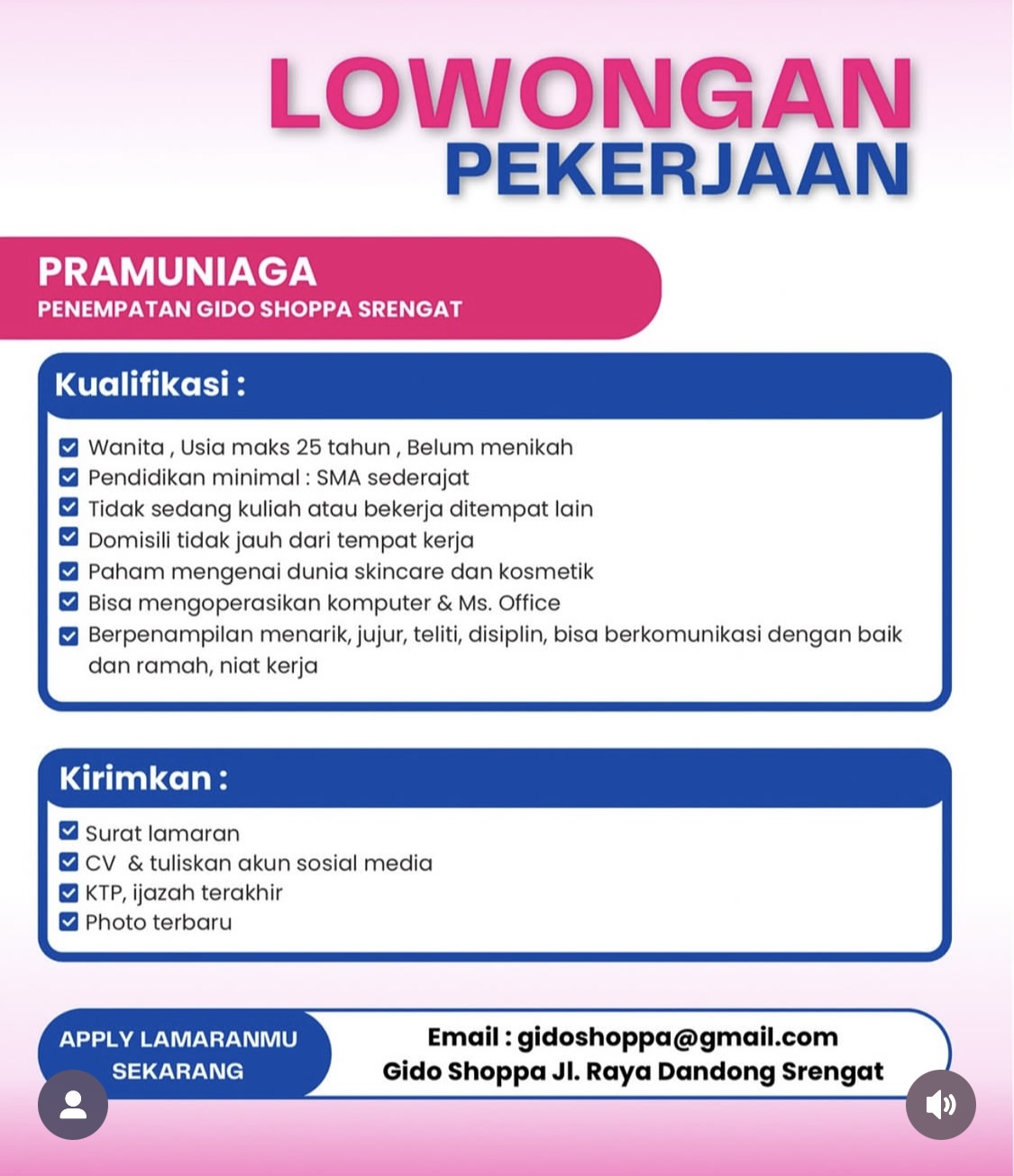 lowongan kerja blitar