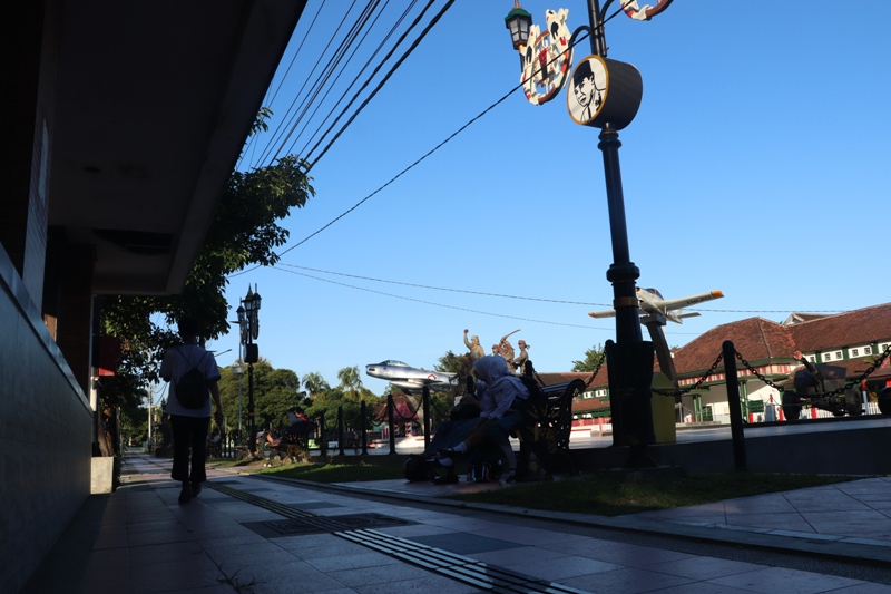 CAGAR BUDAYA: Pemkot Blitar terus berupaya untuk mengembangkan Taman Plaza Monumen PETA meski kondisi anggaran terbatas.