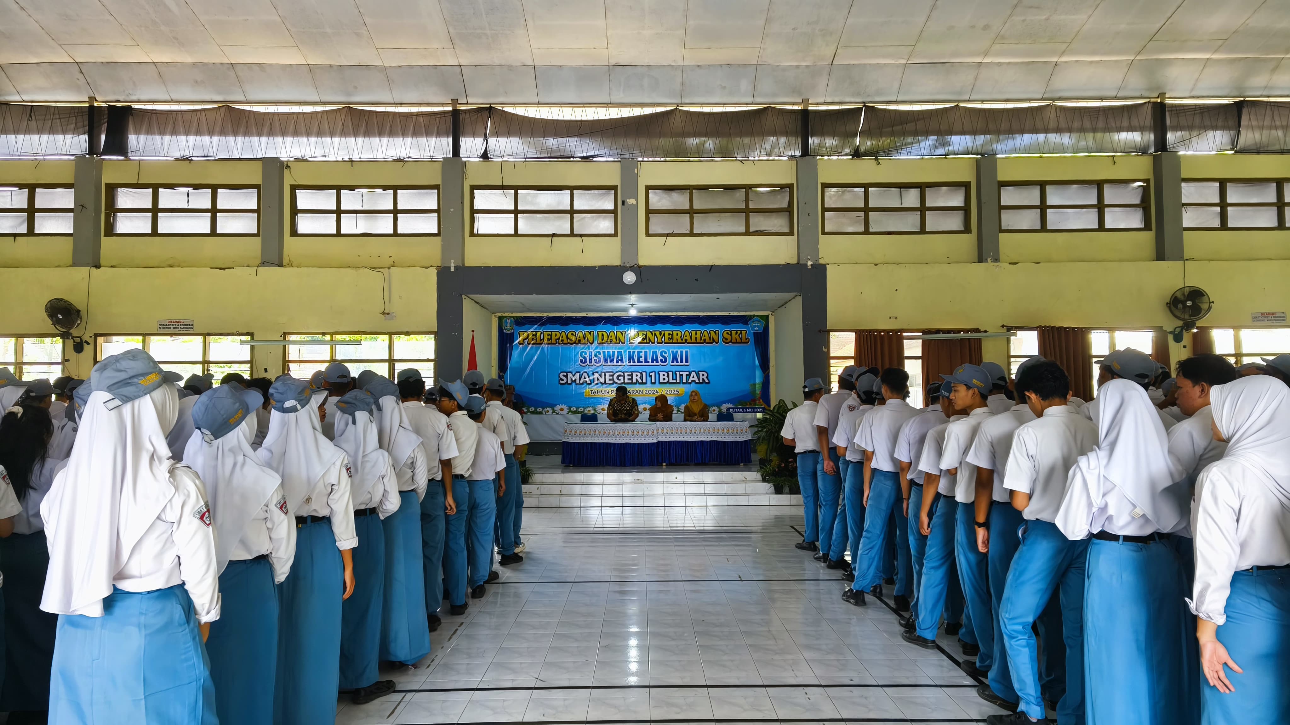 SEDERHANA: Kelulusan SMA/SMK tahun ini digelar secara sederhana tanpa acara purnawiyata.