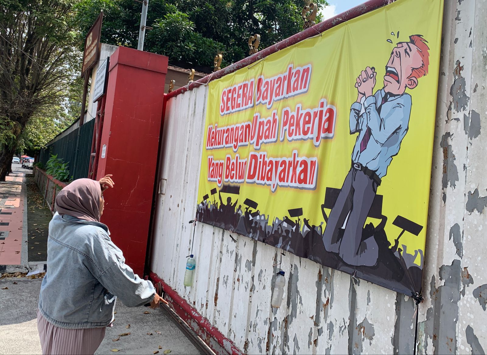 KAWAL HAK PEKERJA: Pemkot sudah mengagendakan bertemu dengan kurator membahas kejelasan pesangon eks pekerja pabrik rokok Bokor Mas dan Pura Perkasa Jaya