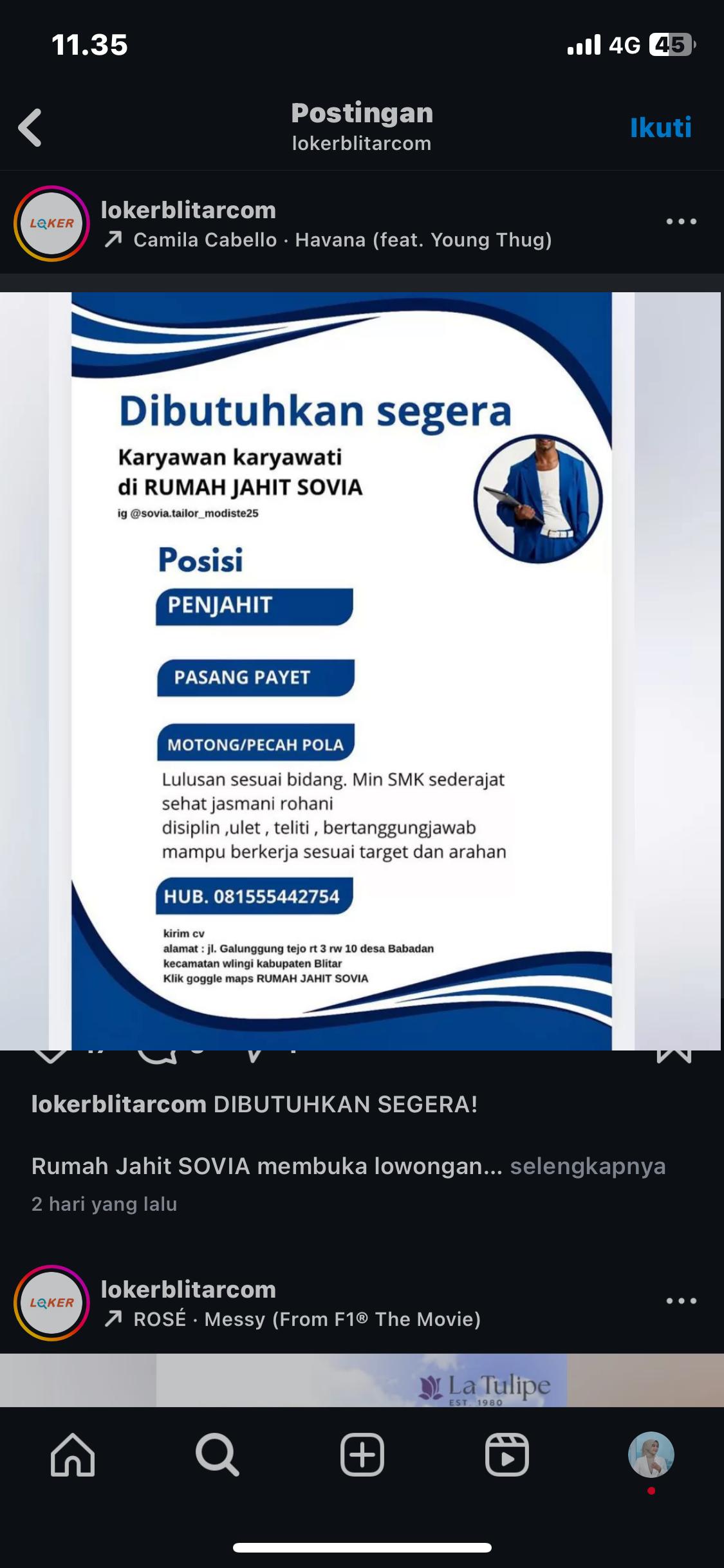 lowongan kerja Blitar terbaru