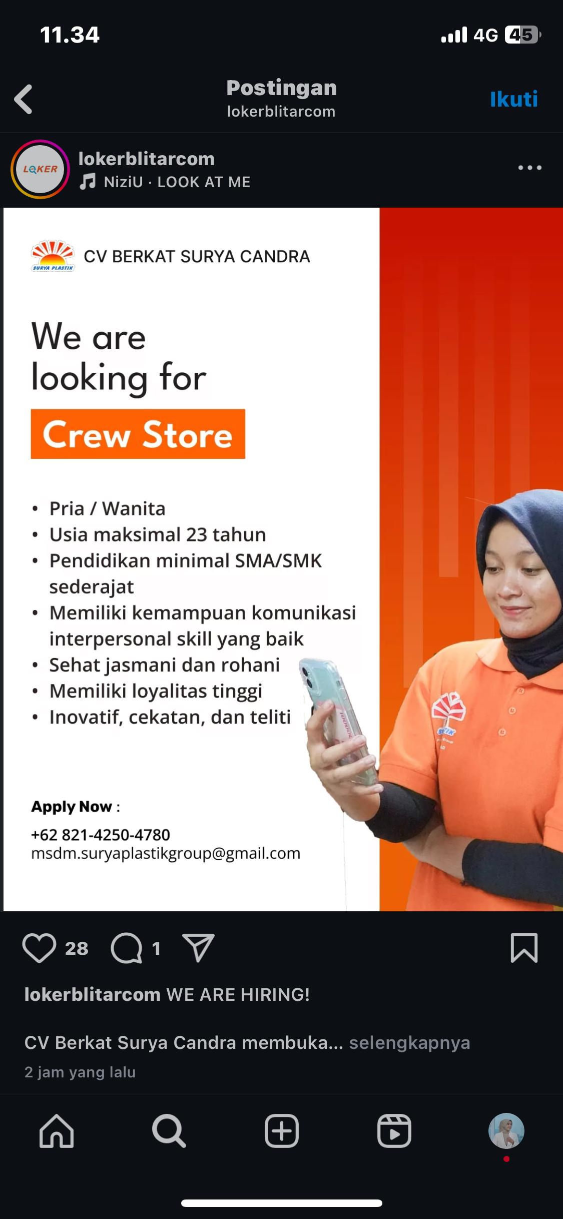 lowongan kerja Blitar terbaru