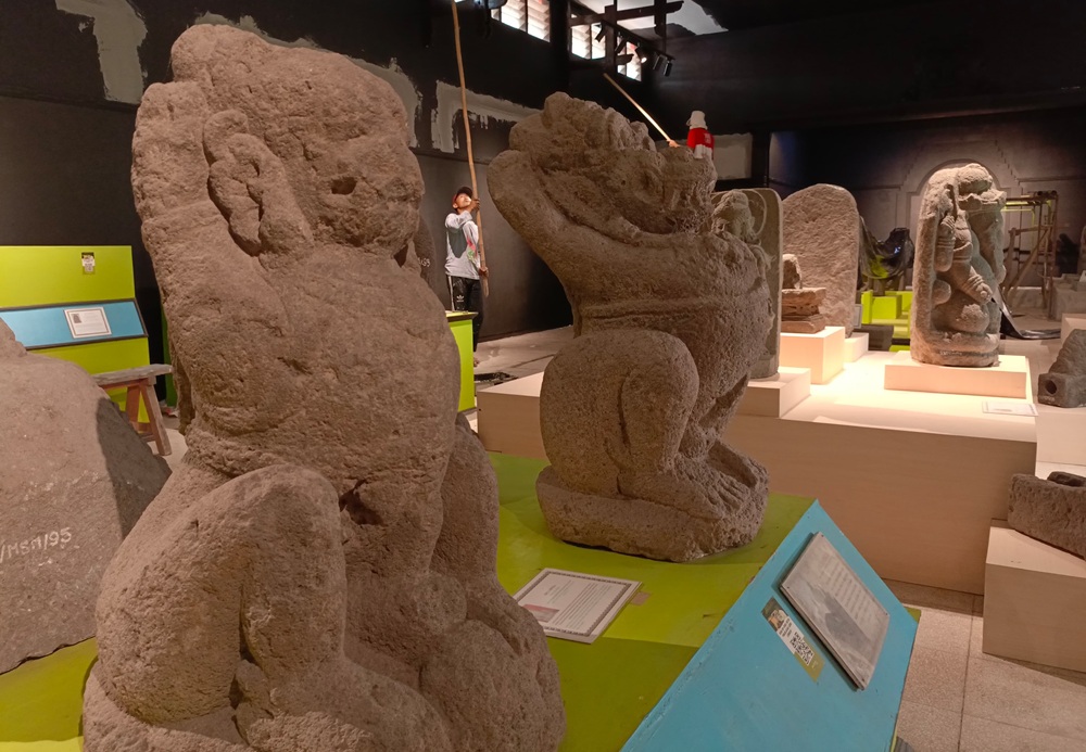 DIPOLES: Museum Penataran sedang berbenah untuk meningkatkan layanan kunjungan masyarakat.