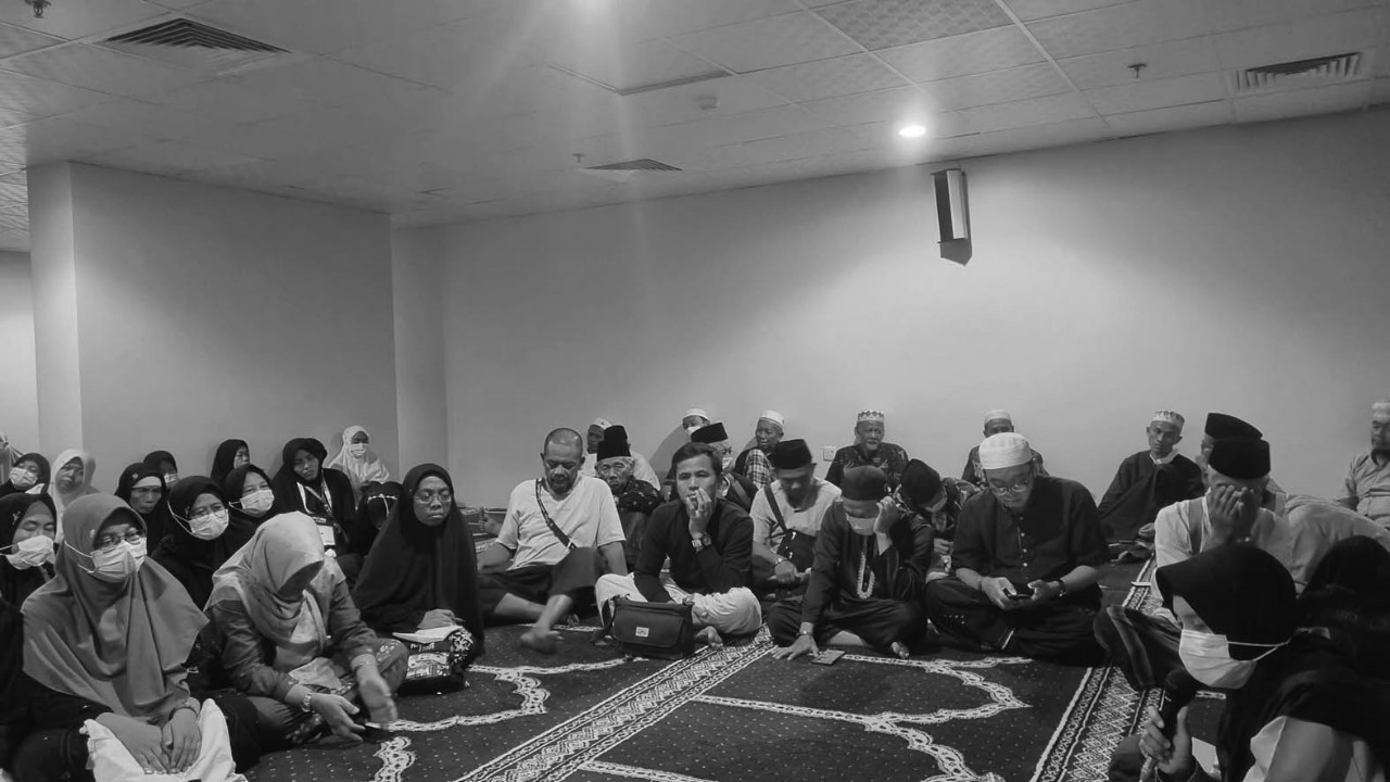 PERSIAPAN: Suasana sosialisasi menjelang puncak haji yang diikuti perwakilan Kloter 9 SUB dari Kabupaten Blitar.