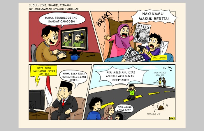Karikatur karya Muhammad Syauqi Fadillah, Mahasiswa Fakultas Ilmu Komputer, Universitas Brawijaya
