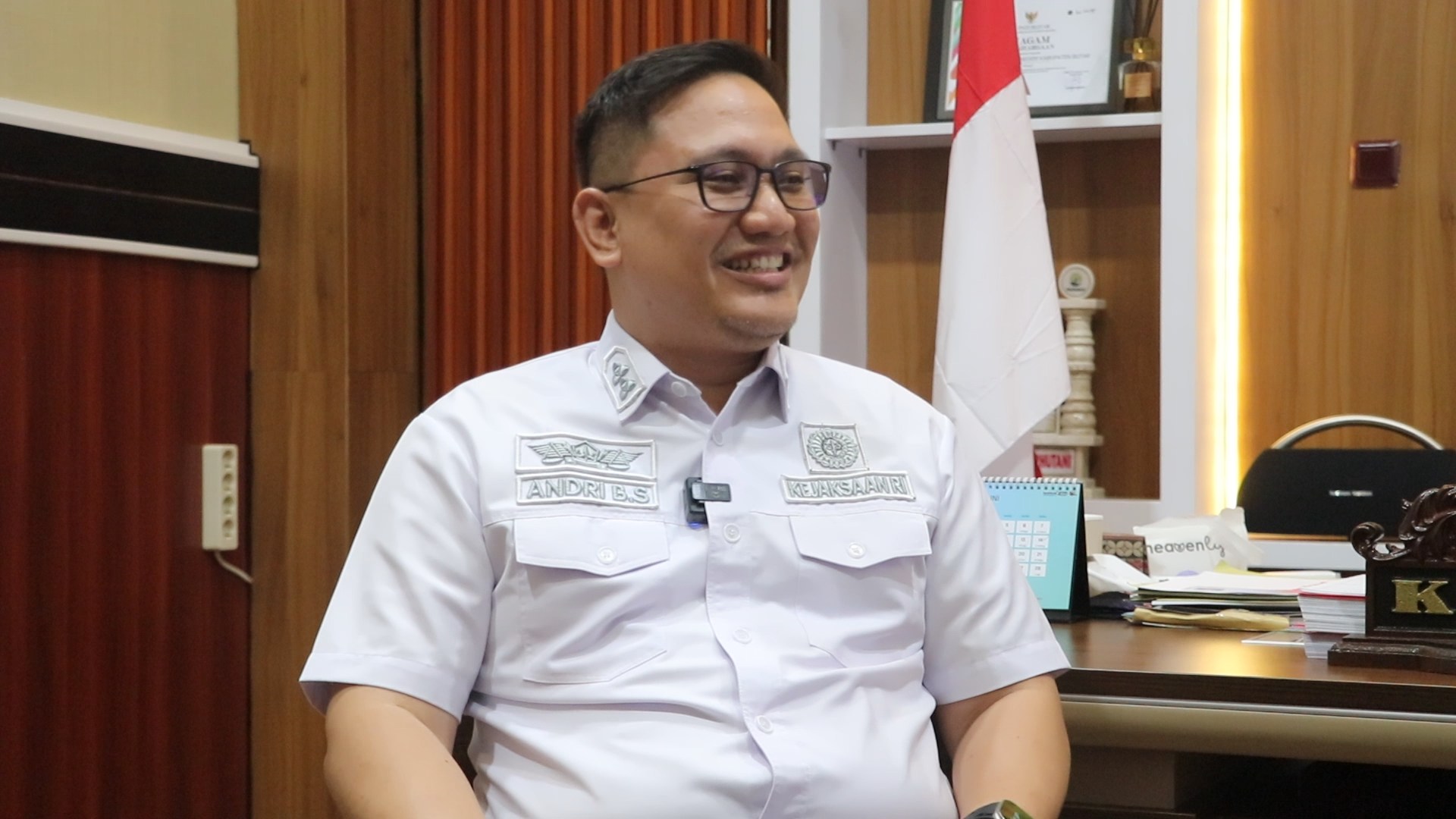 TEGAS: Andrianto Budi Santoso, Plt Kajari Kabupaten Blitar siap memberangus koruptor di Bumi Penataran.