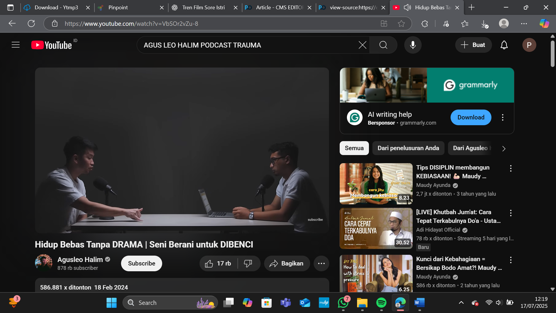 PODCAST SUARA BERKELAS BERSAMA AGUS LEO HALIM