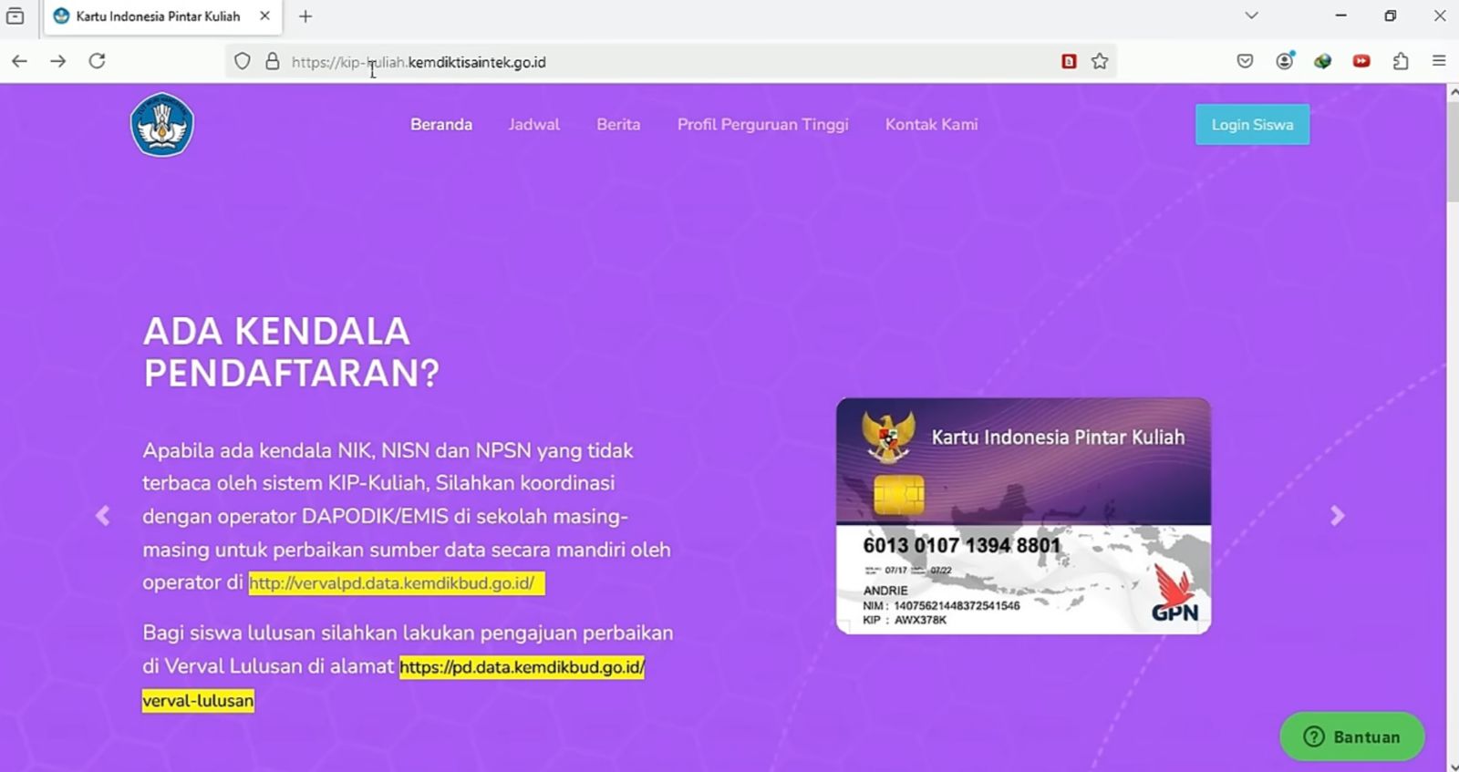 Gap Year Tenang! Ini Cara Login dan Klaim Akun KIP Kuliah 2025 Meski Server Sempat Down