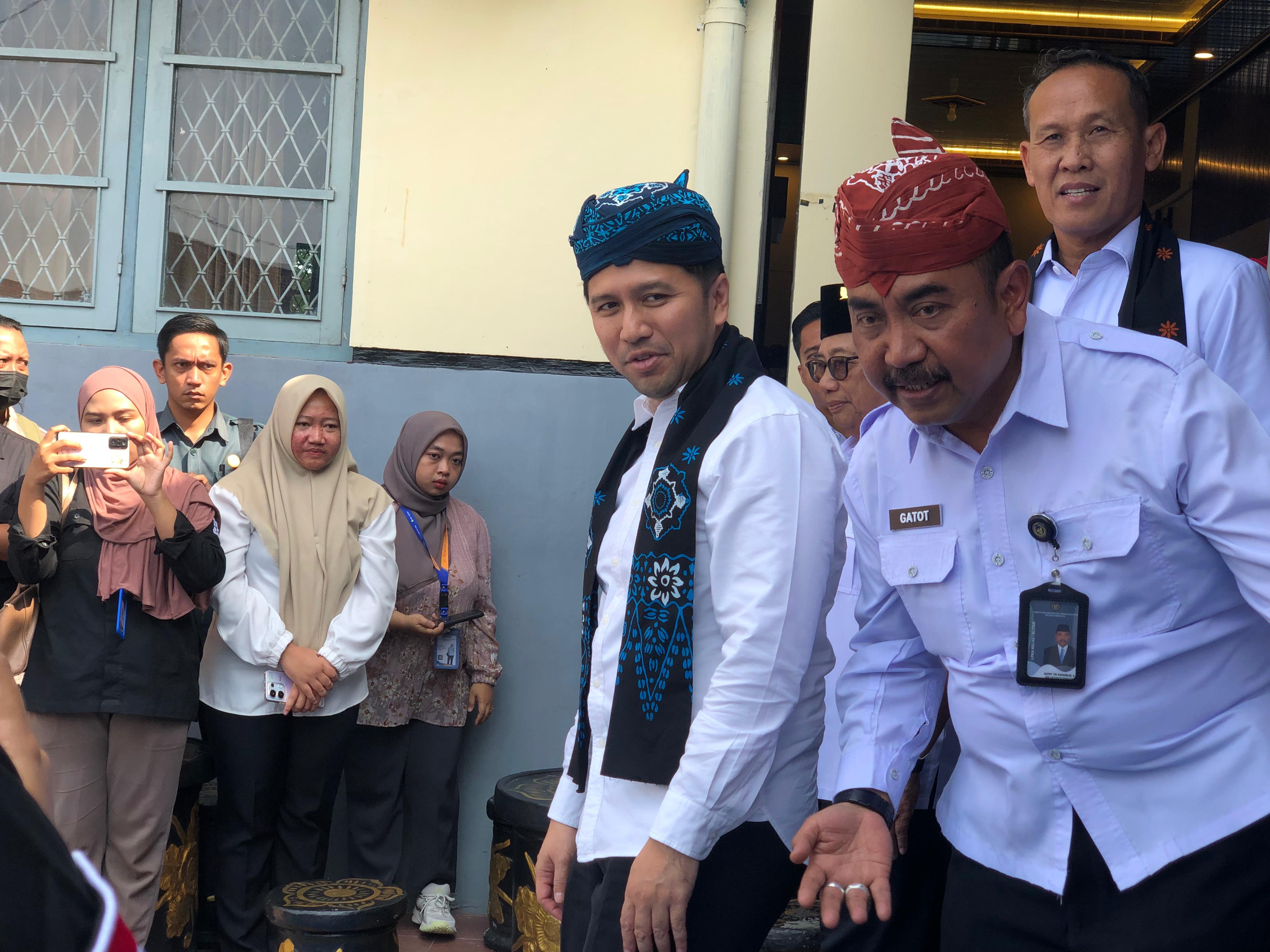 Wagub Jatim Emil Elistianto Dardak saat berkunjung ke LPKA Kelas I Blitar pertengahan Juli lalu.