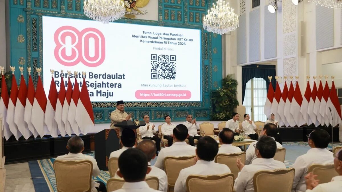 Makna Tersembunyi di Balik Logo HUT ke-80 RI: Bentuk Infinity, Simbol Persatuan Abadi