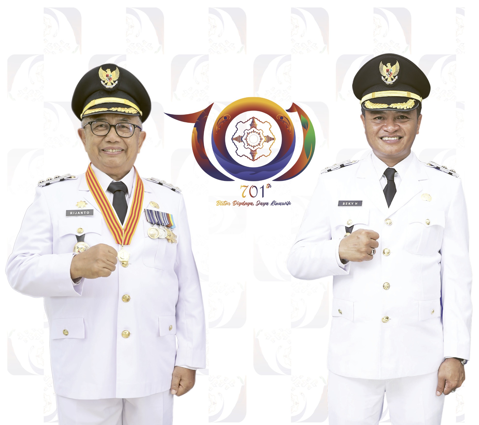 Bupati Blitar Rijanto dan Wakilnya, Beky Herdihansah siap mewujudkan visi dan misi Blitar Berdaya dan Berjaya.