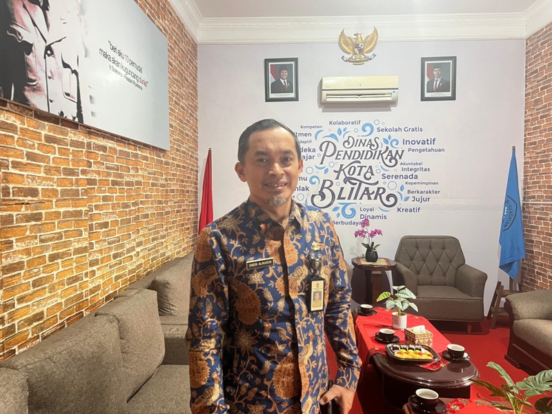 Kepala Dispendik Kota Blitar, Dindin Ali Nurdin. 