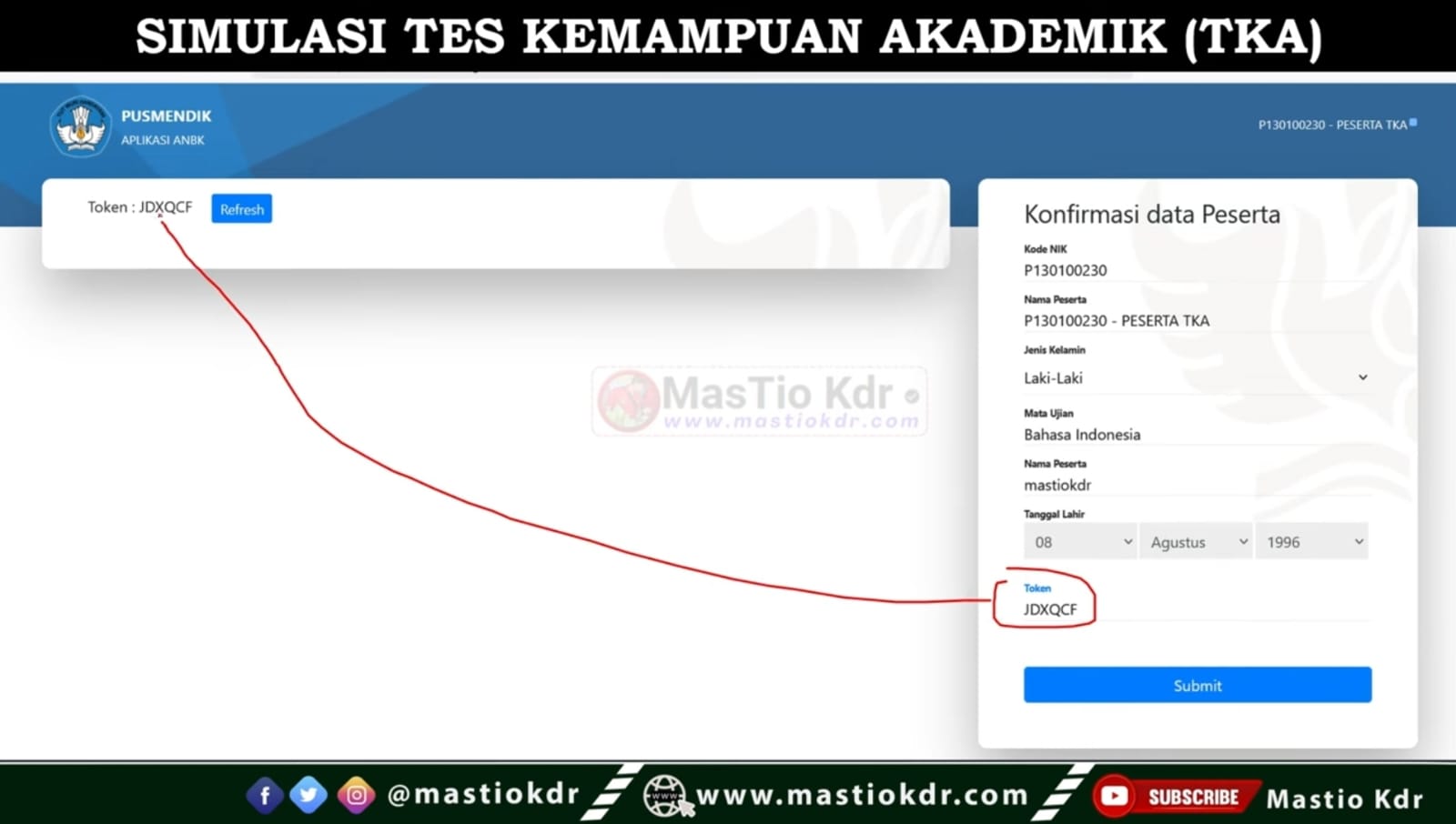 Token Wajib! Begini Cara Login Simulasi TKA Online 2025 untuk Siswa SD hingga SMK