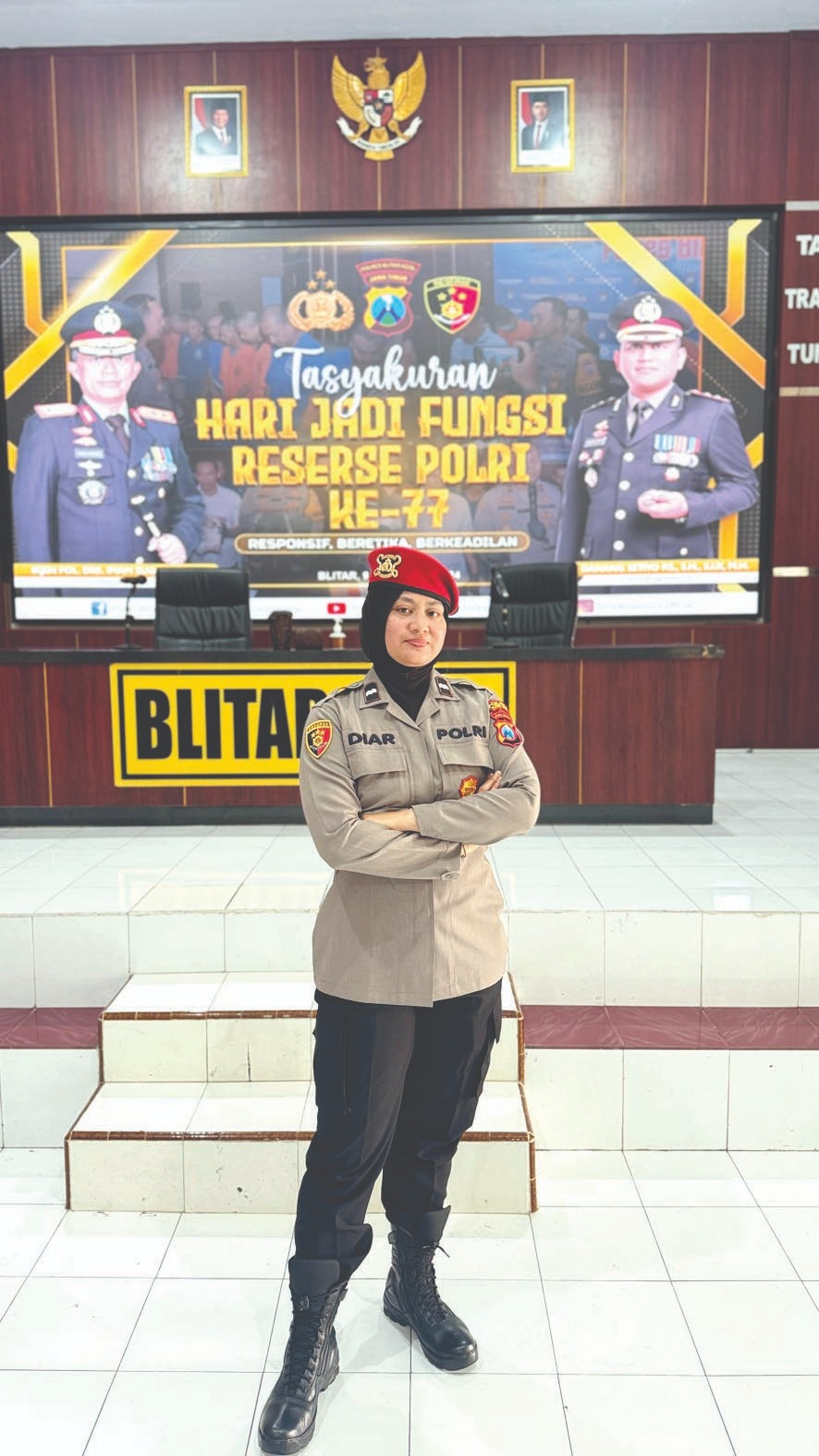 ⁠Lebih Dekat dengan Kepala Unit PPA Polres Blitar Kota, Polwan yang Mengabdi dan Berwirausaha