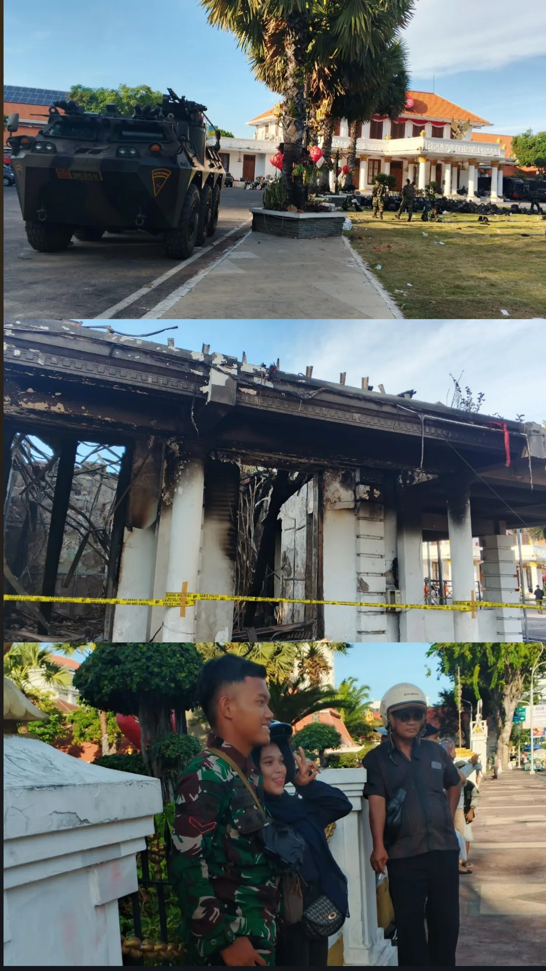 Gedung Grahadi Surabaya Usai Demo