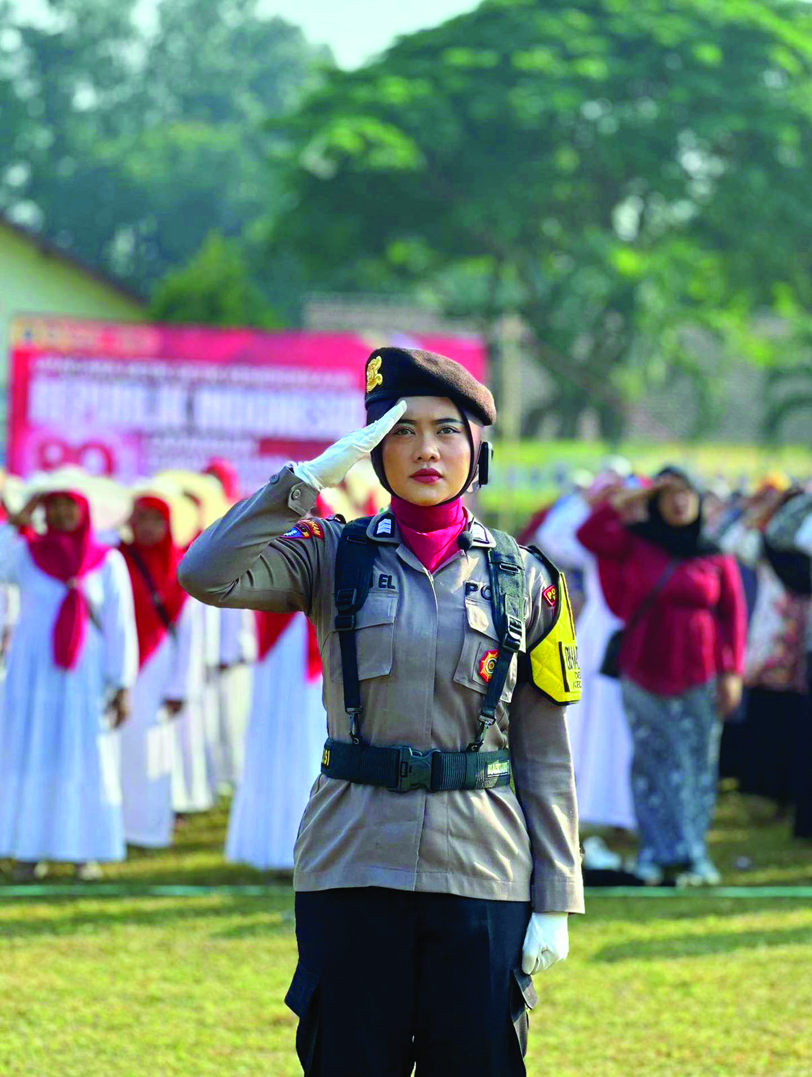 PRESISI: Brigpol Riska diganjar sebagai Bhabinkantibmas teladan.