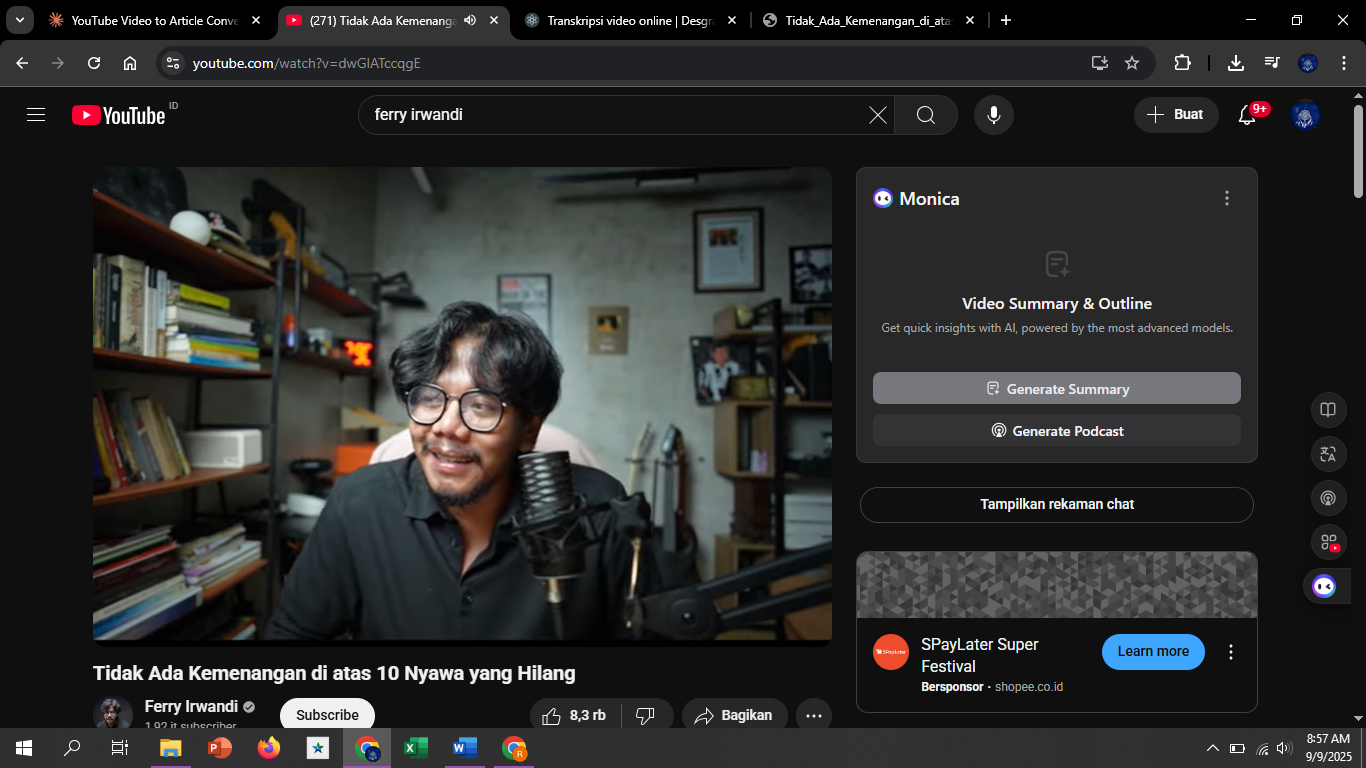 Ferry Irwandi: Live Stream Tengah Malam Ungkap Kompleksitas Gerakan Sosial dan Korban Jiwa dalam Aksi Massa