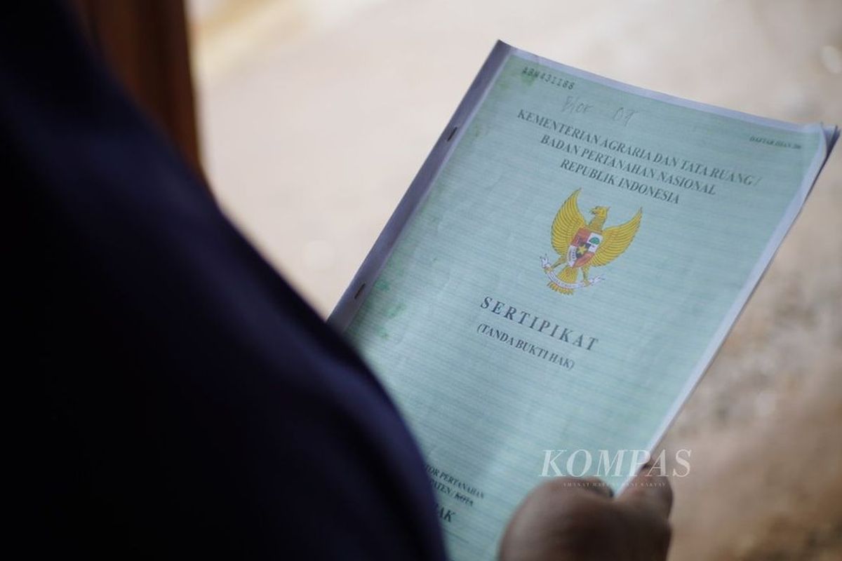 98 Persen Bidang Tanah di Indonesia Sudah Terdaftar, Kementerian ATR/BPN Kejar Sertifikasi