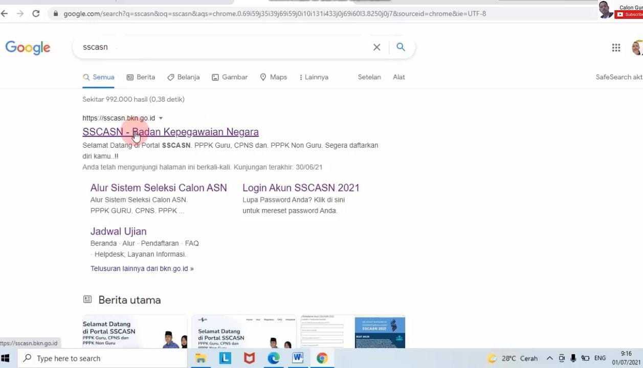 Tutorial Login SSCASN 2021 Ini Viral, Jadi Penyelamat Para Pendaftar CPNS