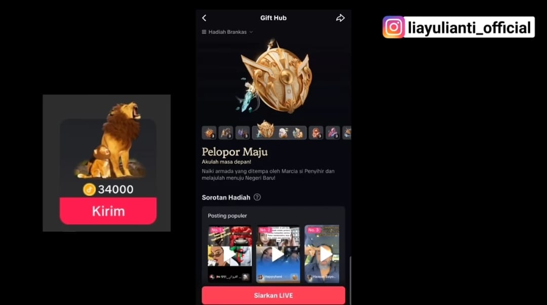 &ldquo;Bikin Melongo! Gift Singa di TikTok Bernilai Puluhan Ribu Sekali Klik&rdquo;