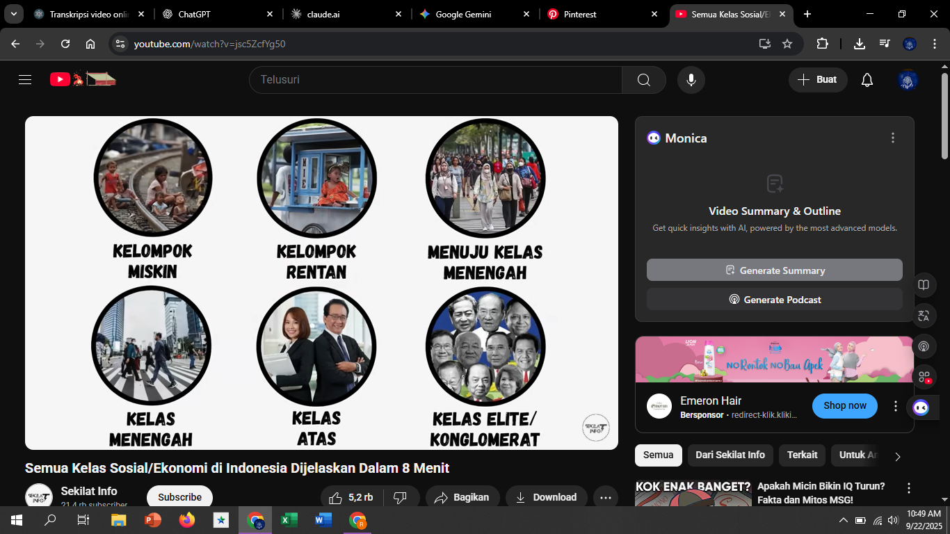 Masyarakat Indonesia memiliki beragam lapisan sosial ekonomi, mulai dari yang paling rentan hingga yang paling berpengaruh.