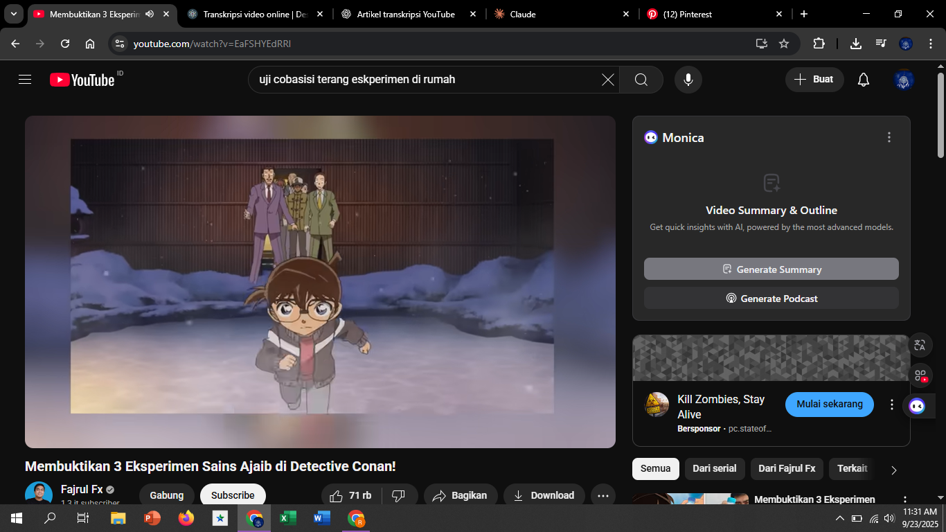 Detective Conan telah membuktikan potensi besar anime sebagai medium pembelajaran.