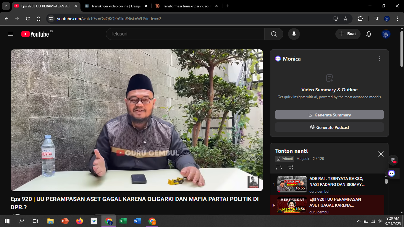 Penundaan pembahasan UU Perampasan Aset selama hampir dua dekade menunjukkan lemahnya komitmen politik untuk memberantas praktik korupsi.