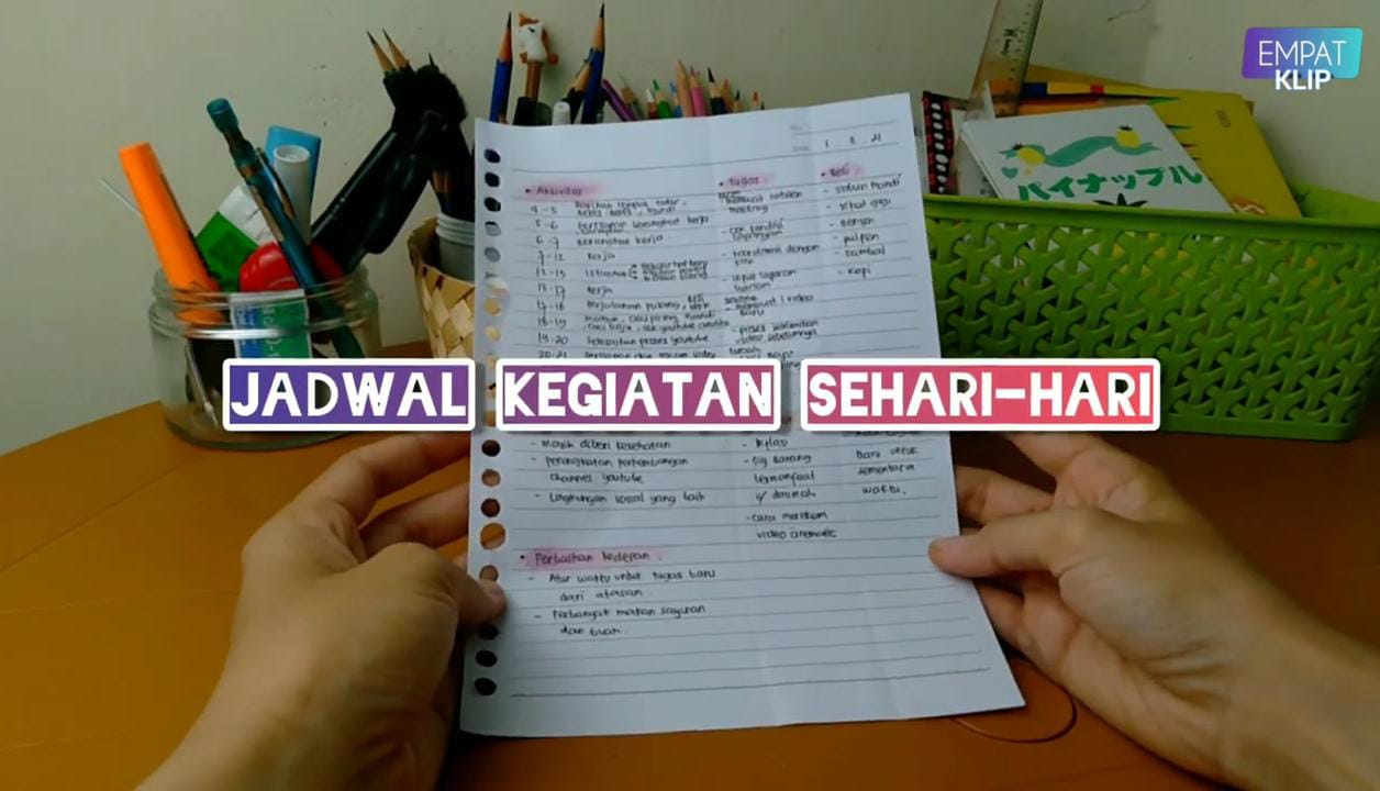 Cuma Butuh Lembar Catatan, Begini Cara Bikin Hidup Lebih Produktif ala YouTuber Ini