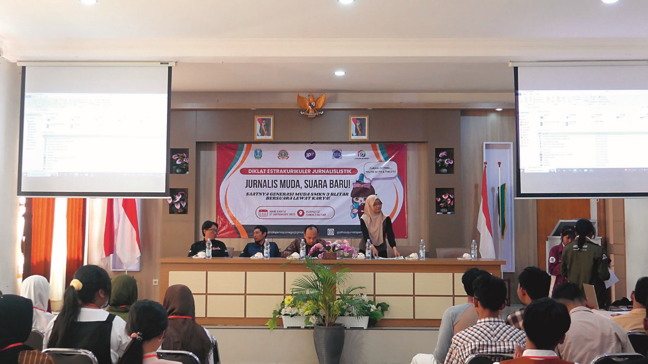 SMKN 3 Cetak Jurnalis Muda Bareng Radar Blitar Dalam Diklat Jurnalistik