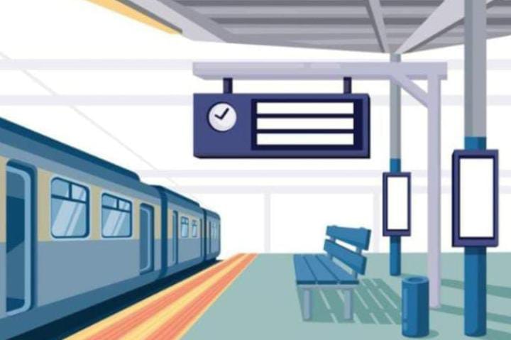 BERGANTI : Suasana Stasiun Garum yang akan dilakukan revitalisasi dalam waktu dekat, yang berdampak pada bangunan sekitar.