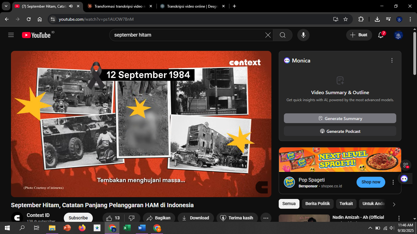 Meski telah dibawa ke Pengadilan HAM, tidak ada pelaku yang dihukum penjara.