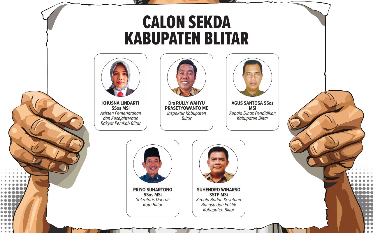 5 Nama Lolos Seleksi Administrasi Sekda Blitar Seorang Gagal Karena Tak Diketahui Statusnya