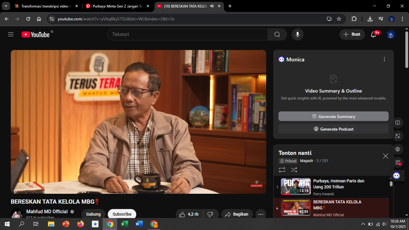 Cucu Mahfud MD Juga Jadi Korban Keracunan, Mantan Menko Polhukam Soroti Minimnya Kepastian Hukum