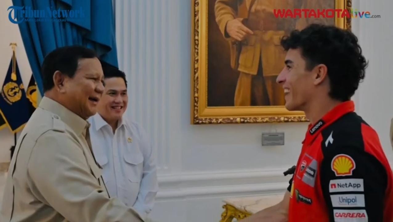 Prabowo Sambut Mark Marquez di Istana! Juara Dunia 8 Kali Puji Mandalika: &ldquo;The Best Circuit!&rdquo;
