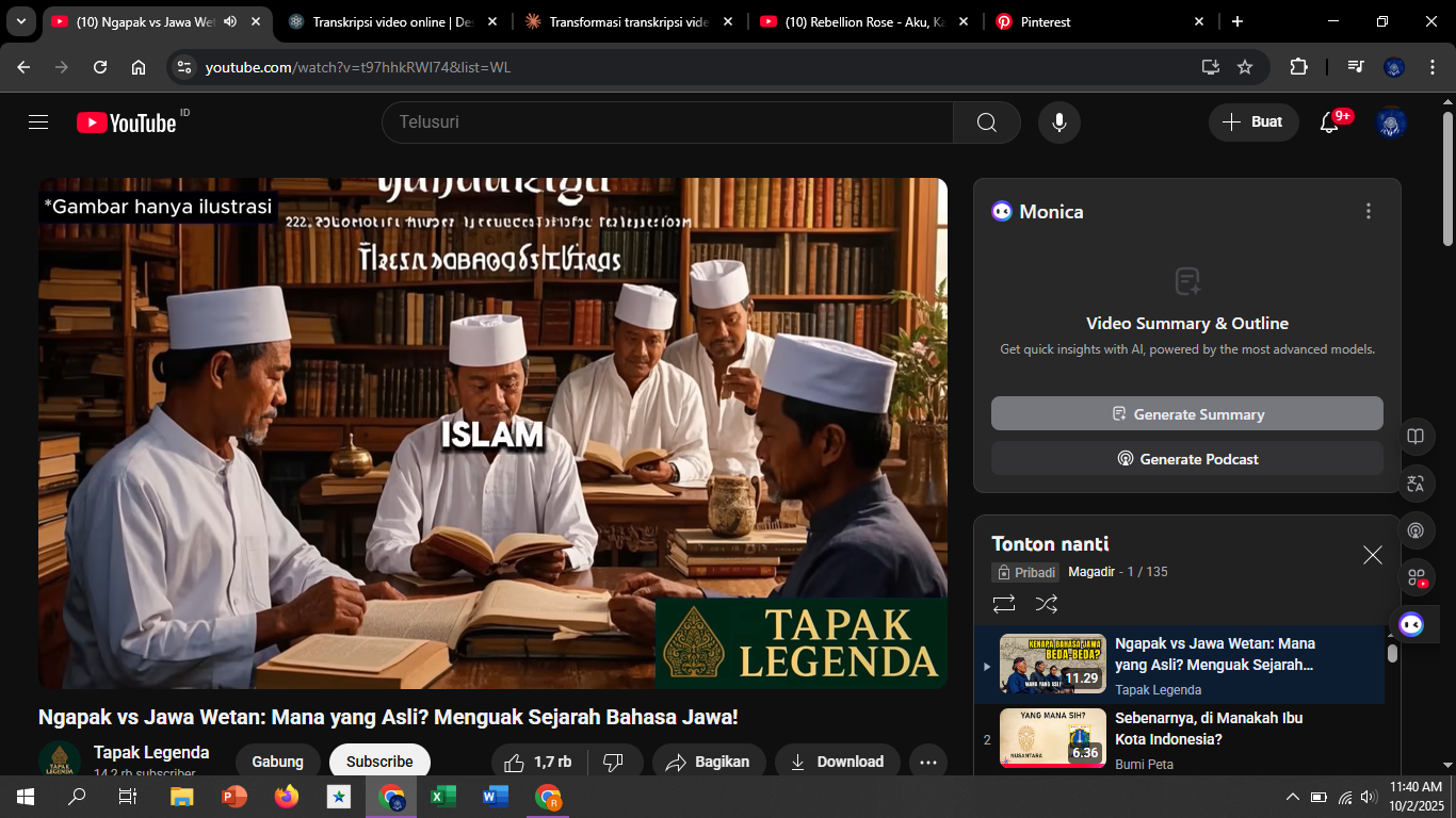 Kerajaan mataram baru (Islam) memegang peranan penting dalam standarisasi bahasa.