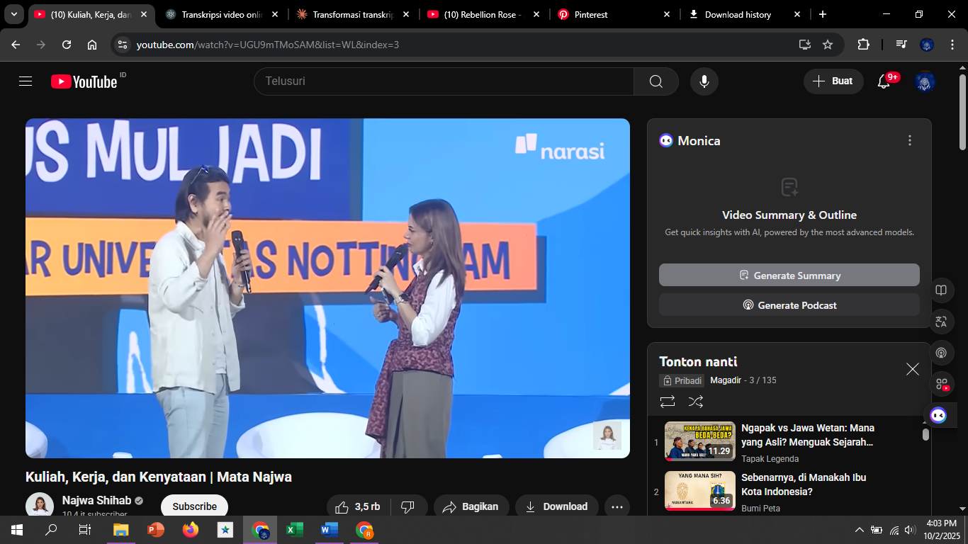 Orang yang selalu membawa CV ke mana-mana adalah orang yang menghargai kesempatan.
